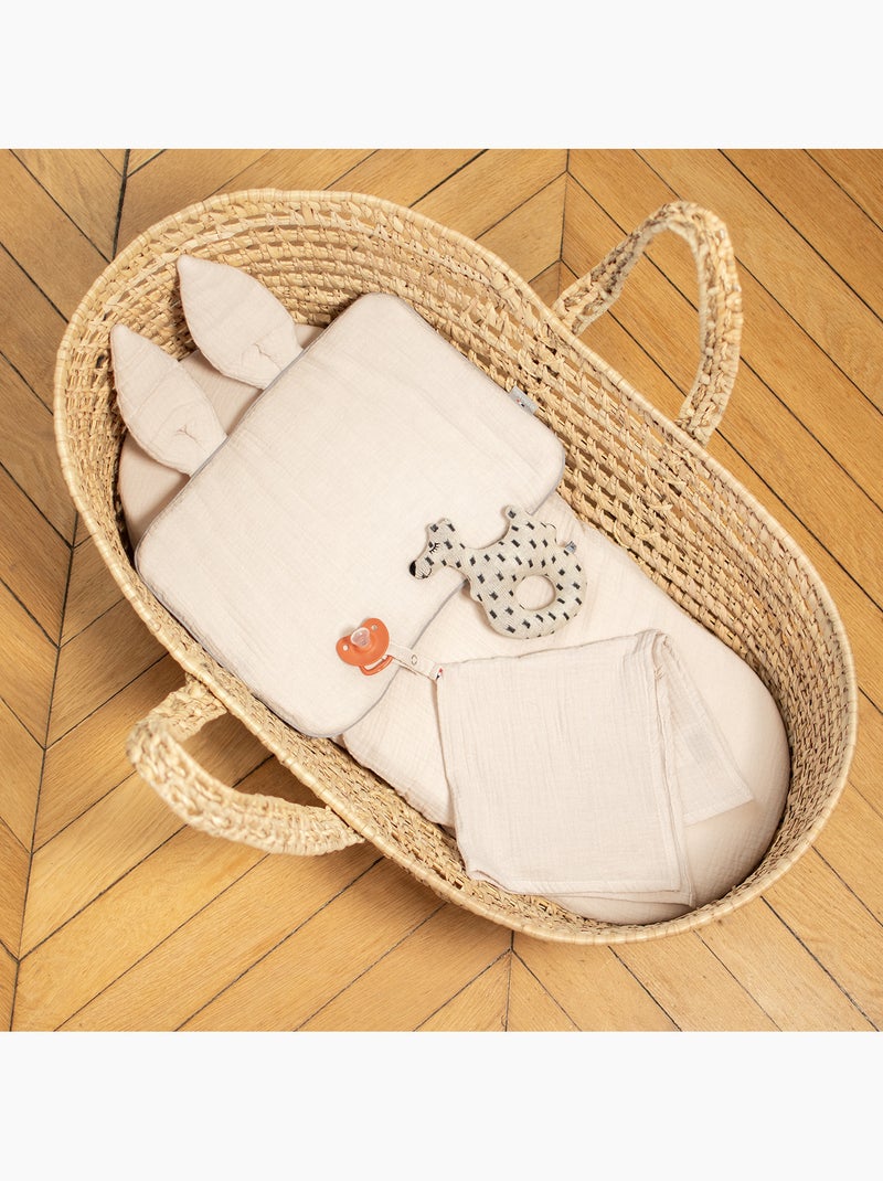 Lote de 3 sábanas bajeras de algodón para capazo, sidonia | SEVIRA KIDS Beige - Kiabi