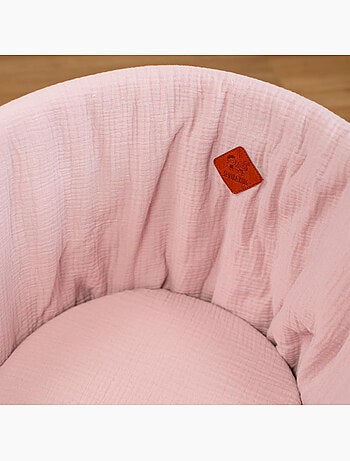 Lote de 3 sábanas bajeras para capazo en gasa de algodón, color pastel | SEVIRA KIDS