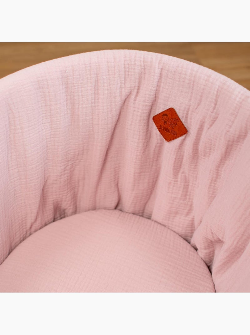 Lote de 3 sábanas bajeras para capazo en gasa de algodón, color pastel | SEVIRA KIDS Rosa - Kiabi