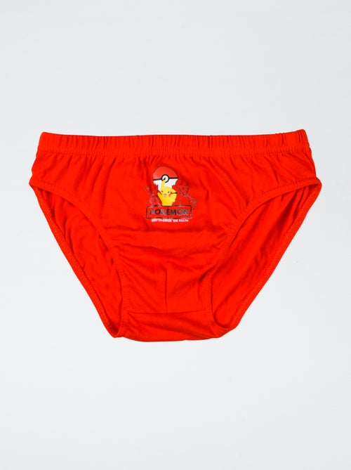 Lote de 3 slips 'Pokémon' de algodón - Kiabi