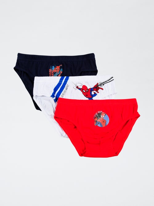 Lote de 3 slips 'Suncity' 'Marvel' Spiderman' en algodón - Kiabi