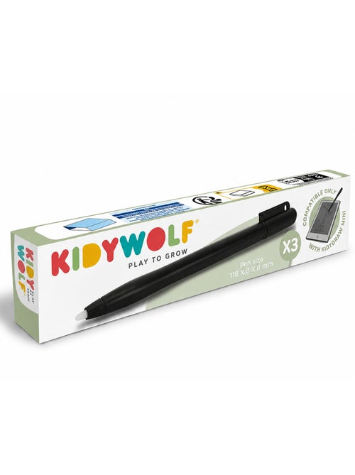 Lote de 3 stylus kidypen de repuesto para kidydraw mini | Kidywolf - Kiabi