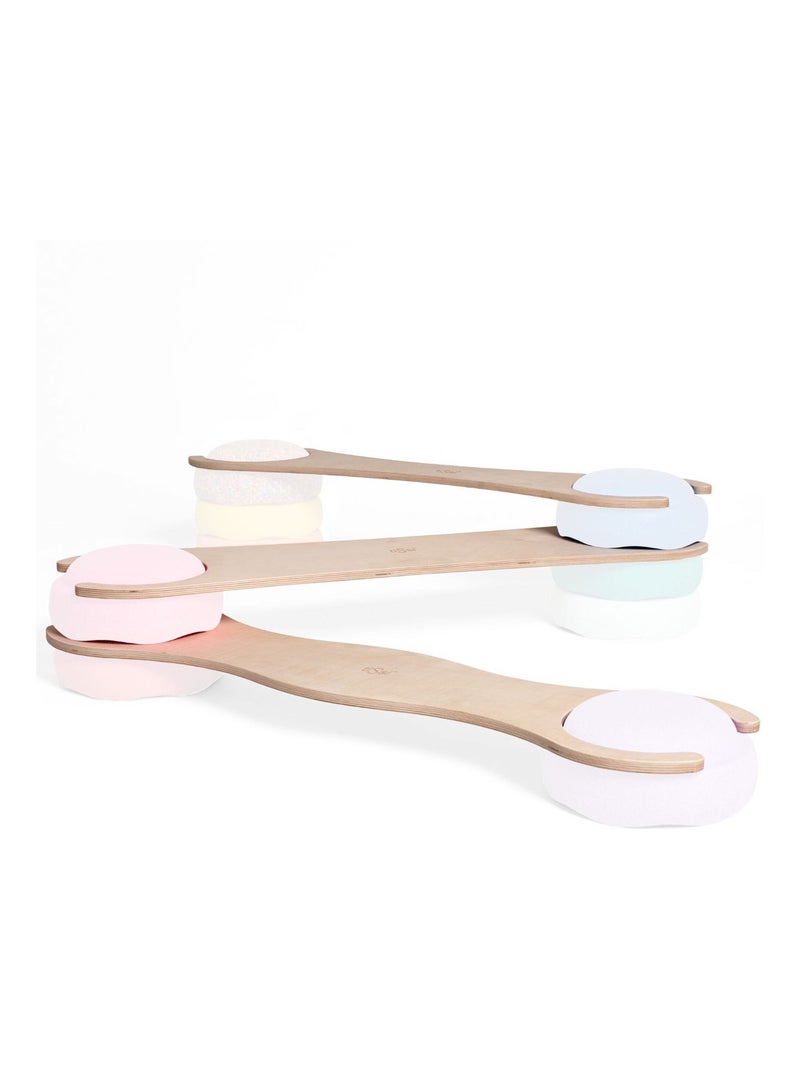 Lote de 3 tablas de madera compatibles con stapelstein | Tissi Marrón - Kiabi