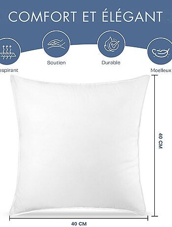 Lote de 4 almohadas de poliéster promo linge