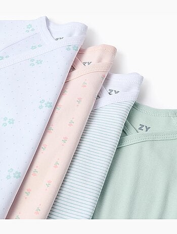 Lote de 4 bodies cruzados flores