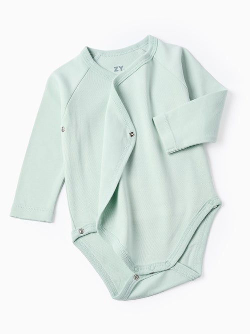 Lote de 4 bodies cruzados flores - Kiabi