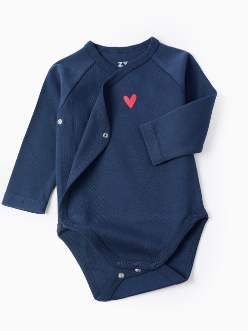 Lote de 4 bodies cruzados 'hearts' - Kiabi