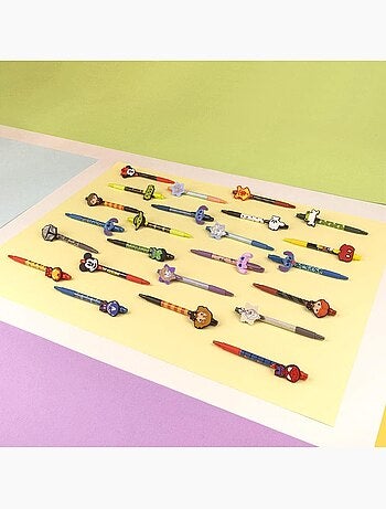 Lote de 4 bolígrafos negros - Stitch - Disney – Kit de papelería