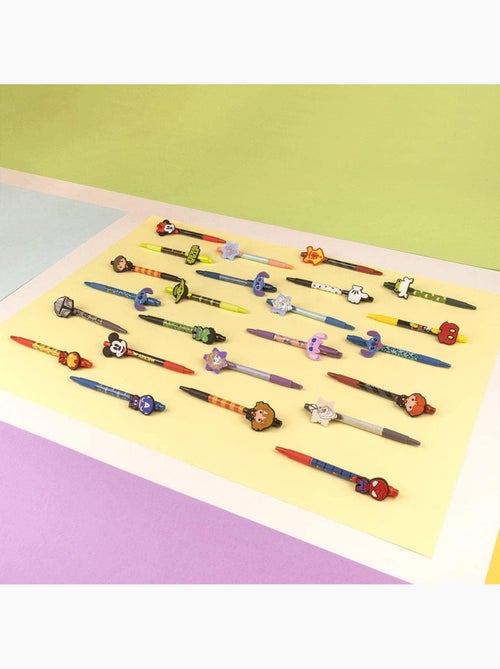 Lote de 4 bolígrafos negros - Stitch - Disney – Kit de papelería - Kiabi