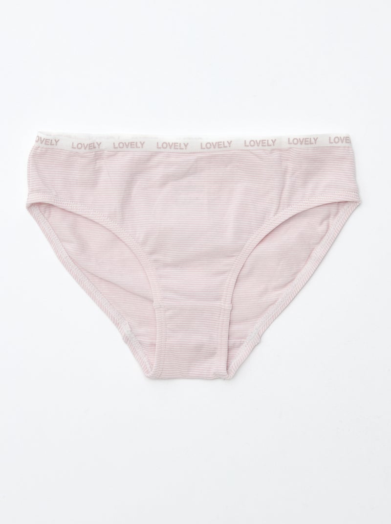 Lote de 4 braguitas estampadas Azul - Kiabi