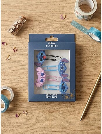 Lote de 4 clips de aluminio Stitch Disney