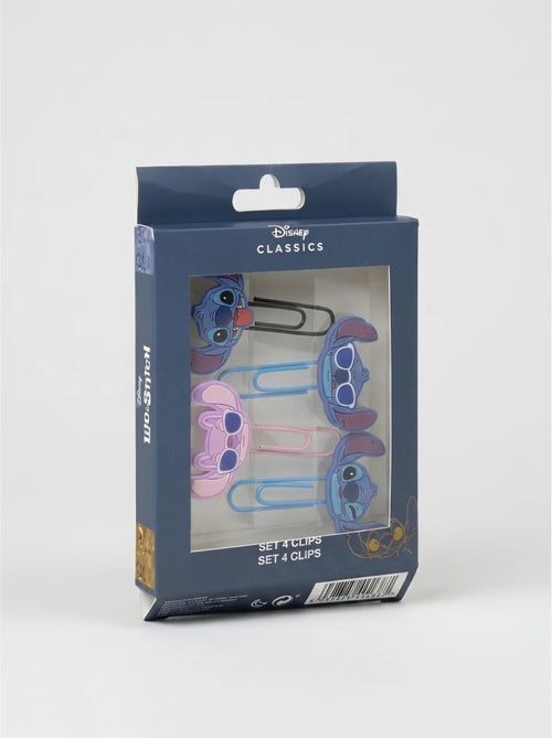 Lote de 4 clips de aluminio Stitch Disney - Kiabi