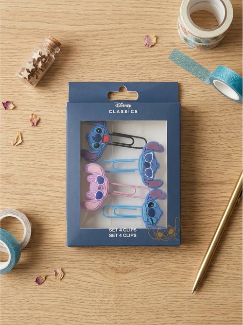 Lote de 4 clips de aluminio Stitch Disney - Kiabi