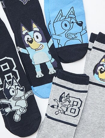 Lote de 5 pares de calcetines 'Bluey' de caña alta