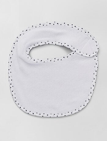 Lote de 7 baberos de rizo con velcro