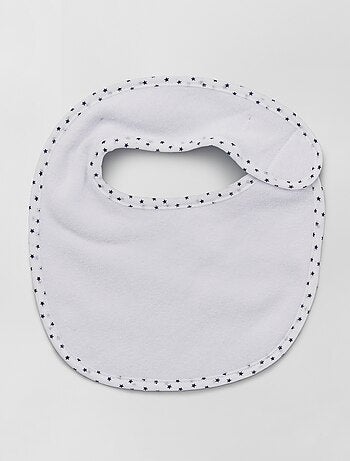 Lote de 7 baberos de rizo con velcro