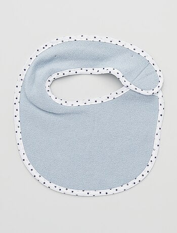 Lote de 7 baberos de rizo con velcro