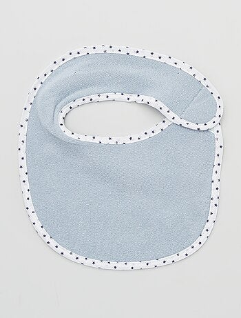 Lote de 7 baberos de rizo con velcro