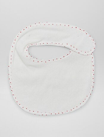 Lote de 7 baberos de rizo con velcro