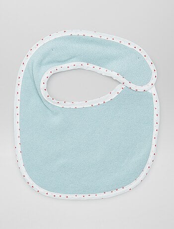 Lote de 7 baberos de rizo con velcro