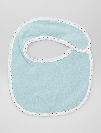 Lote de 7 baberos de rizo con velcro