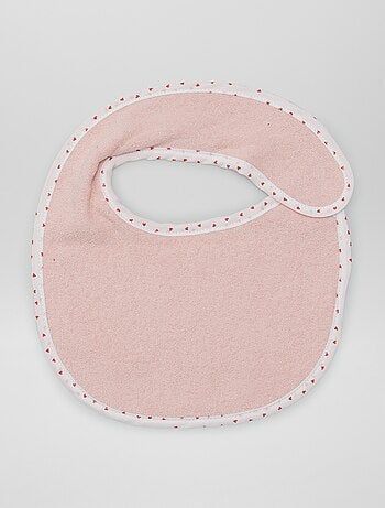 Lote de 7 baberos de rizo con velcro