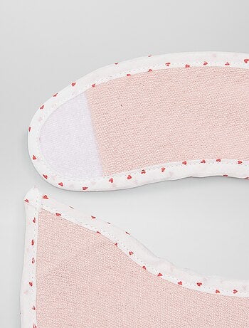 Lote de 7 baberos de rizo con velcro