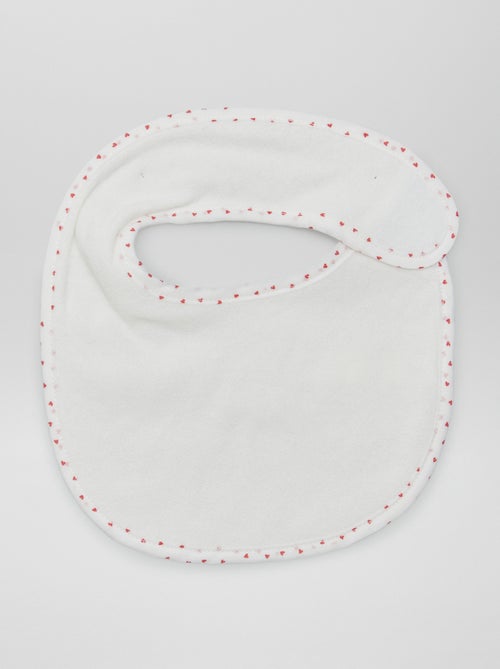 Lote de 7 baberos de rizo con velcro - Kiabi