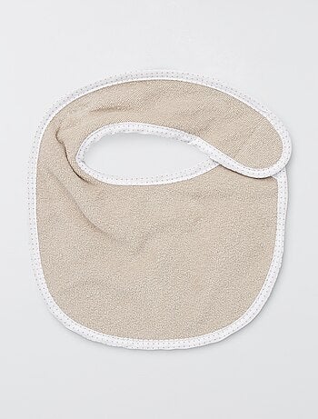 Lote de 7 baberos de rizo con velcro