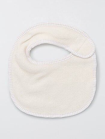 Lote de 7 baberos de rizo con velcro