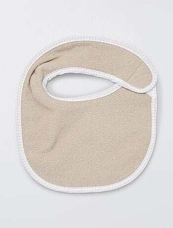 Lote de 7 baberos de rizo con velcro