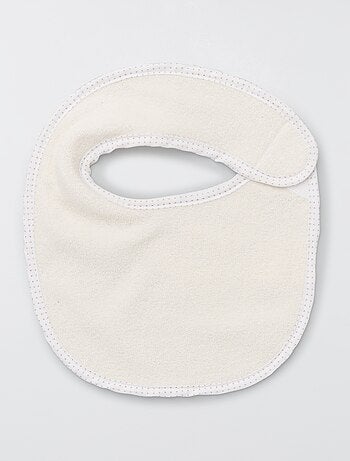 Lote de 7 baberos de rizo con velcro