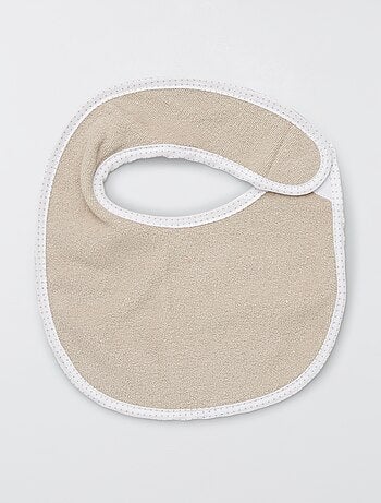 Lote de 7 baberos de rizo con velcro