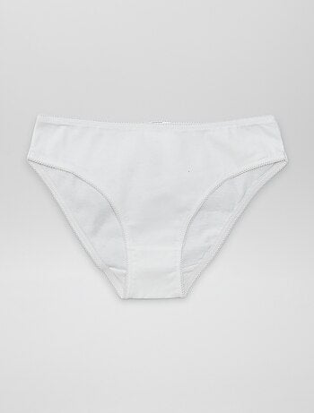 Lote de 7 braguitas lisas