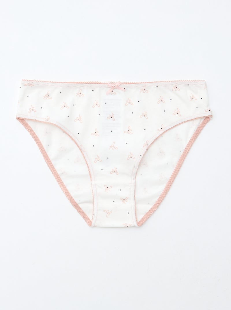 Lote de 7 braguitas Rosa - Kiabi