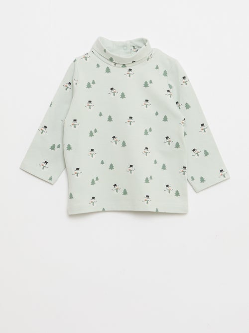 Lote de camisetas interiores de cuello alto - 2 unidades - Kiabi