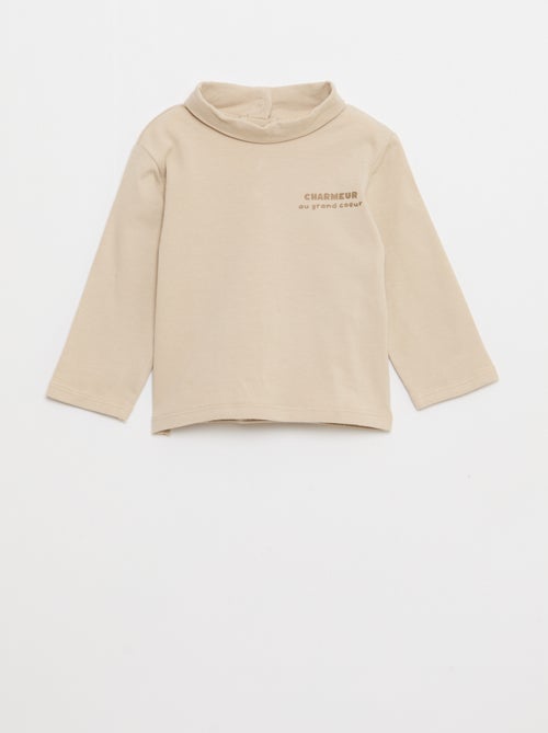 Lote de camisetas interiores de cuello alto - 2 unidades - Kiabi