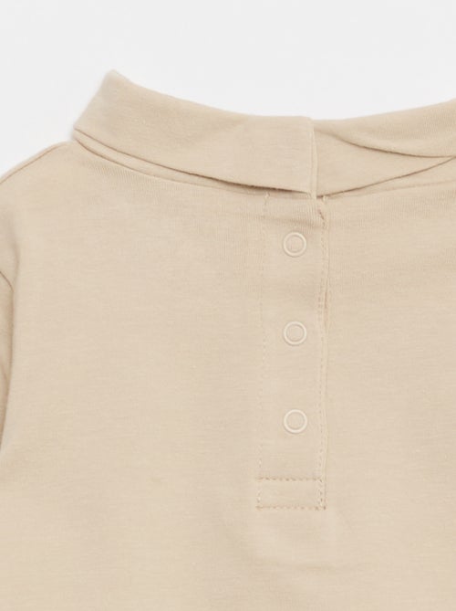 Lote de camisetas interiores de cuello alto - 2 unidades - Kiabi