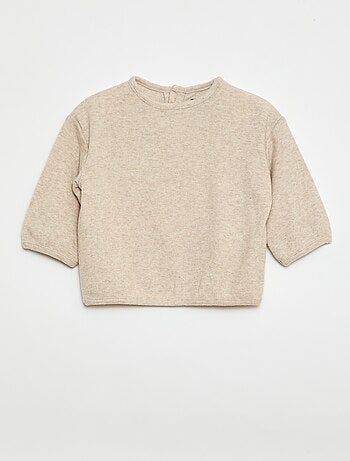 Lote de jerséis de punto suave con cuello abotonado