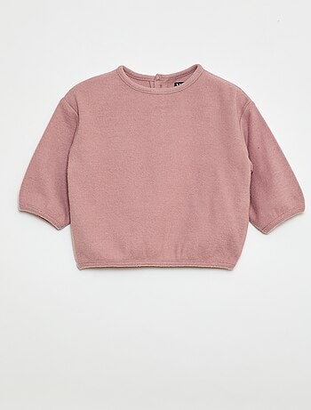 Lote de jerséis de punto suave con cuello abotonado