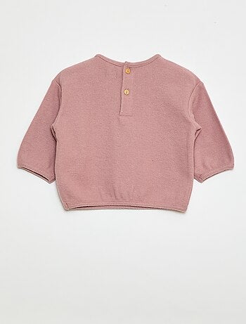 Lote de jerséis de punto suave con cuello abotonado