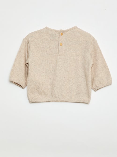 Lote de jerséis de punto suave con cuello abotonado - Kiabi