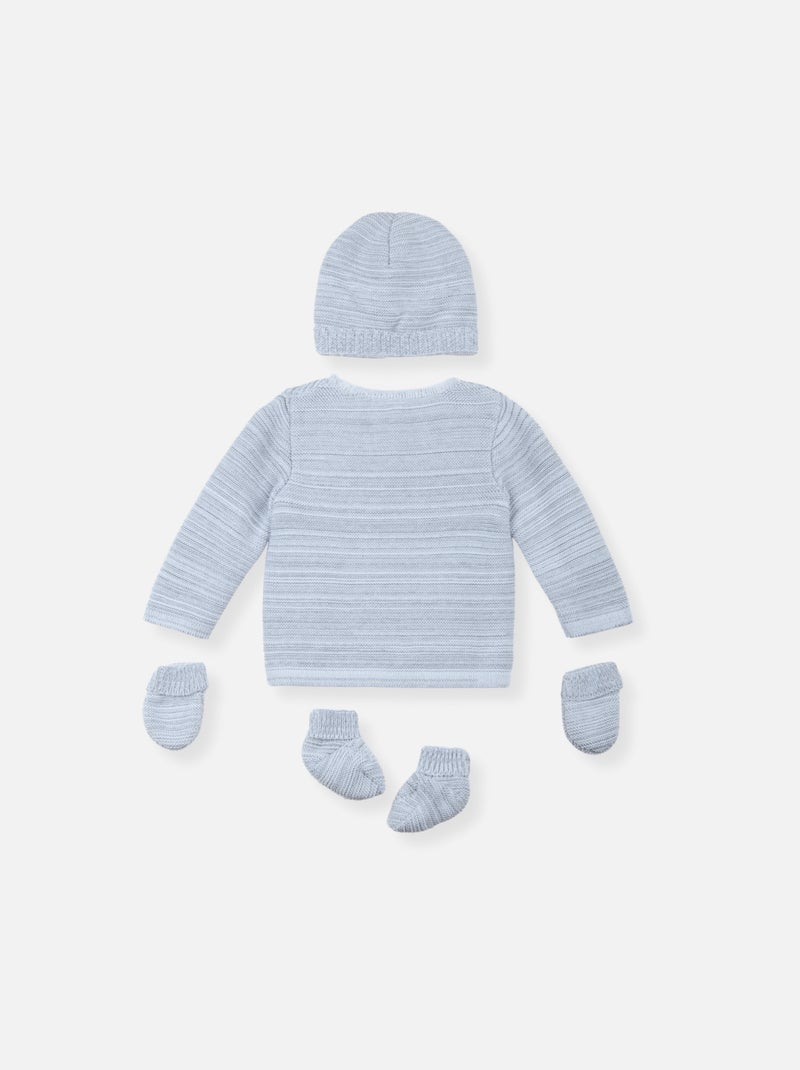 Lote de Maternidad de Algodón Orgánico Gris jaspeado - Kiabi