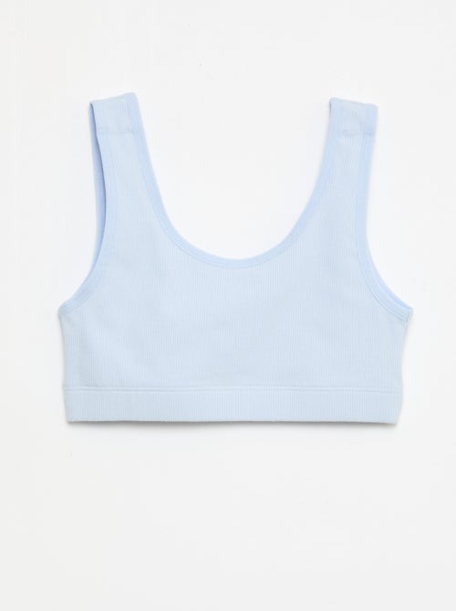 Lote de sujetadores tipo top de punto acanalado - Kiabi