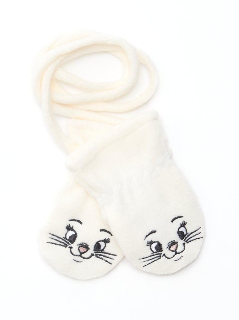 Lote gorro + guantes + braga 'Winnie y Marie' 'Disney' Blanco - Kiabi