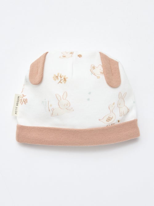 Lote gorro + guantes de recién nacido 'Petit Béguin' - Kiabi