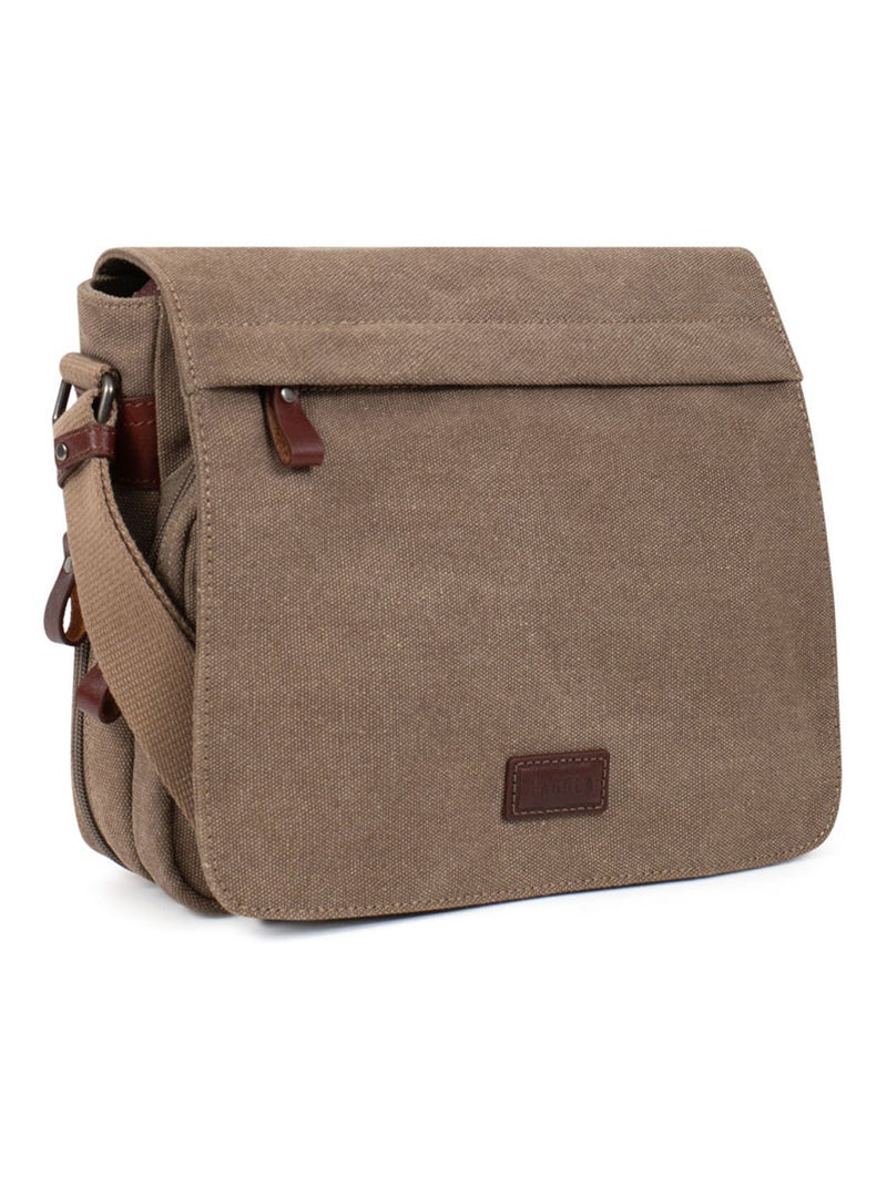 LUC - Bolsa del reportero Taupe - Kiabi