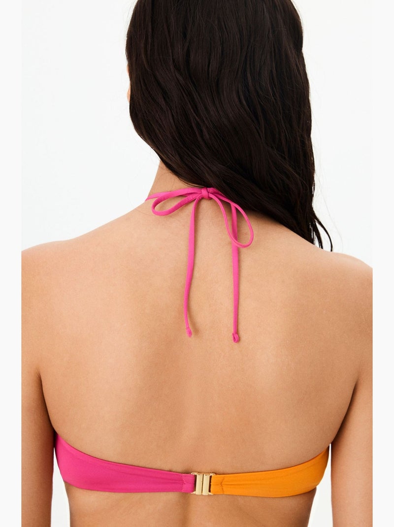 Lucilla top de bikini con aros penti Rosa fluo - Kiabi