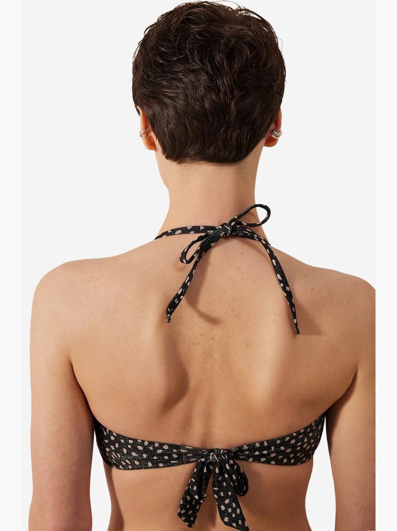 Luna top de bikini sin tirantes penti Negro - Kiabi
