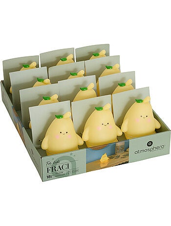 Luz de noche infantil fraci amarillo 9,9x9,5x8,8 cm